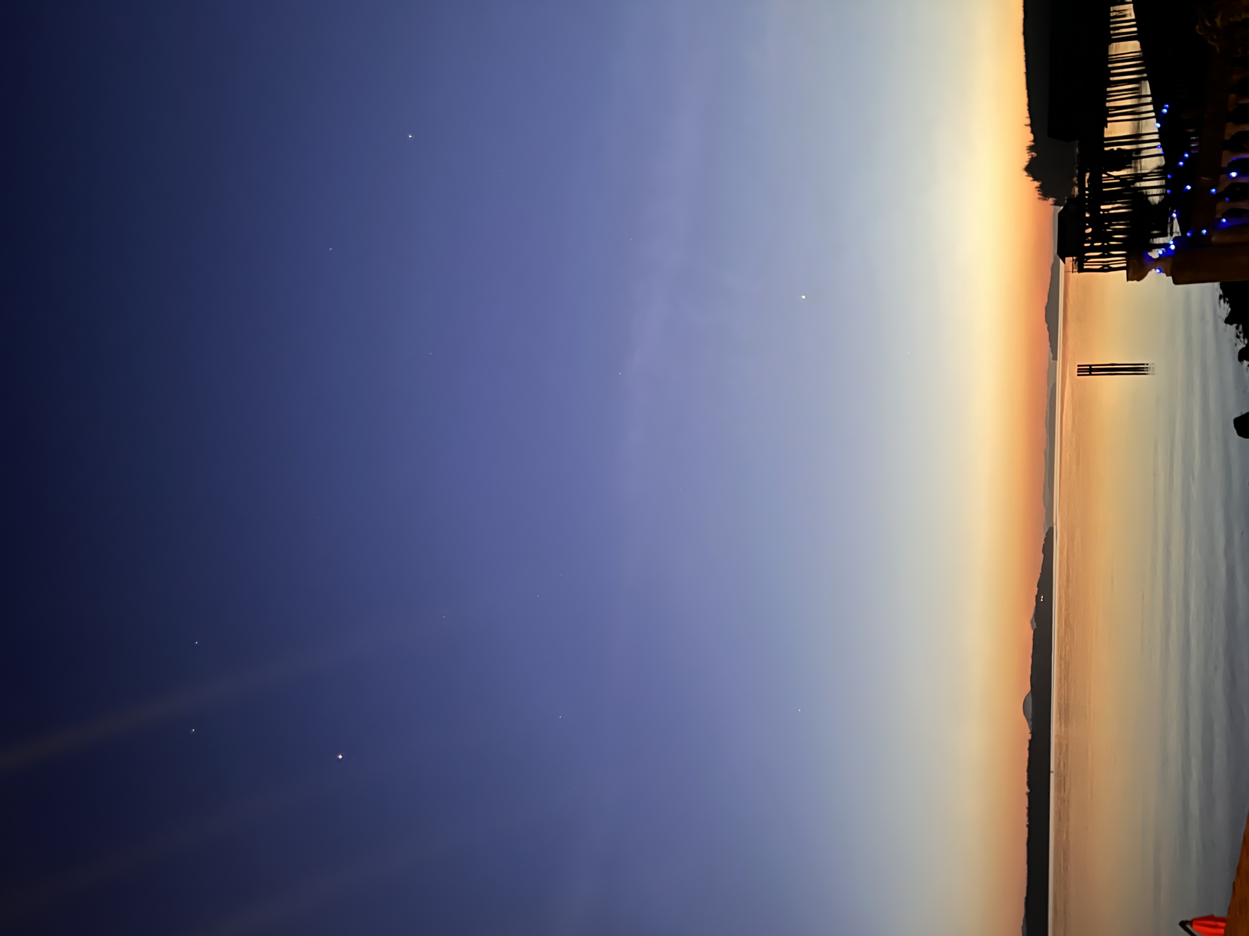 Sunset over the water from Alert Bay